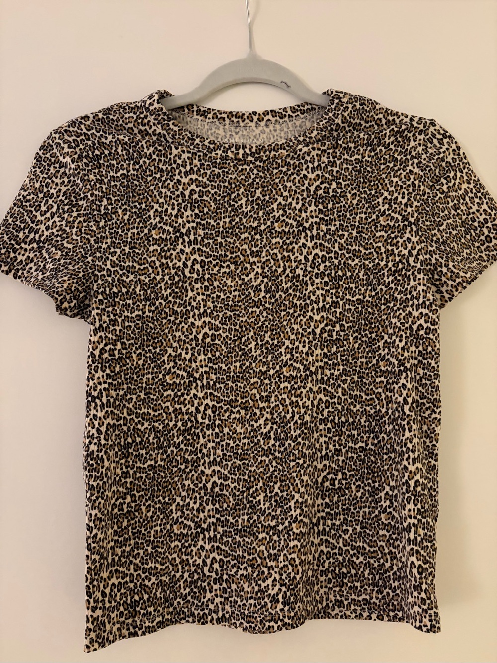 American Eagle leopard print t shirt